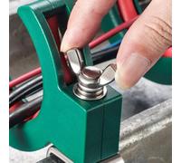 Zilimontt Lot de 2 outils de filetage de poulie de pont pour construction de câblage de plafond, trou de 65 mm de diamètre, matériau en acier inoxydable et nylon, angle réglable pour garage et (A)