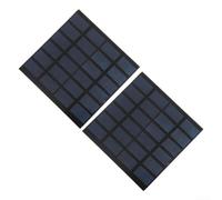 Zilimontt Lot de 2 panneaux solaires portables 0,5 W 6 V Polycristallin Chargeur rapide pour camping, randonnée et petits appareils avec construction durable résistante aux intempéries