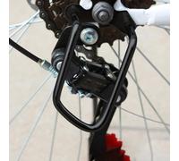 Zilimontt Lot de 2 protections de dérailleur arrière en acier inoxydable pour dérailleur arrière - 7 mm de diamètre droit, trou central de 10,5 mm, s'adapte à la plupart des routes et des montagnes