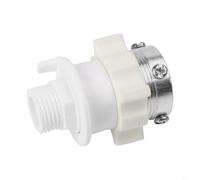 Zilimontt Lot de 2 raccords de tuyau à connexion rapide en acier inoxydable pour tuyau d'entrée de machine à laver, compatibles avec la plupart des modèles, accessoire de connecteur de robinet à tête