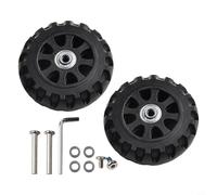 Zilimontt Lot de 2 roues de rechange pour valises et chariots à bagages en plastique compatibles avec la plupart des valises, dimensions 77 x 26 mm/80 x 29 mm/(97 mm x 34 mm)