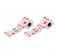 Zilimontt Lot de 2 rouleaux de bande d'absorption d'eau épaisse pour verre 8 cm x 280 cm et 12 cm x 280 cm pour absorption d'humidité de verre, tissu non tissé, réutilisable (rouge, 8 x 280 cm)