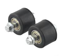 Zilimontt Lot de 2 rouleaux de chaîne de moto de 8 mm pour bras oscillant supérieur et inférieur YFM350 YFM 350, pièce de transmission en caoutchouc de 35 mm OD compatible avec YFZ 350 pour Banshee