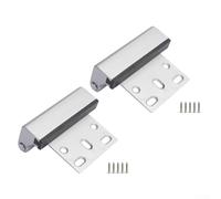Zilimontt Lot de 2 serrures de porte robustes en alliage d'aluminium avec résistance de 362,9 kg pour une meilleure sécurité de la maison et sécurité des enfants lors du balancement vers l'intérieur