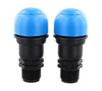 Zilimontt Lot de 2 soupapes de libération d'air 1,9 cm pour NPT, purgeur automatique de décharge d'air en PP pour irrigation, gazon, systèmes d'égouttement de jardin, optimisation du débit d'eau haute