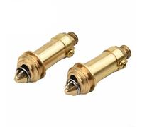 Zilimontt Lot de 2 valves de vidange, vis en laiton pour bonde d'évier, boulons à ressort pour ensemble de vidange, mécanismes de rechange pour une utilisation avec la plupart des bondes d'évier