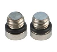 Zilimontt Lot de 2 vis de purge de frein en acier inoxydable pour vélo - Tête Torx compatible avec étriers à code guide et réservoirs - Légères - 2 g - Pour VTT - Pour frein de vélo