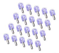 Zilimontt Lot de 20 chevilles de support d'étagère de 6 mm avec plaque à ventouse pour étagères en bois et verre, construction en fer et caoutchouc chromées et bleues