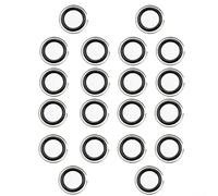 Zilimontt Lot de 20 clips de retenue de douille de hoc de 1,27 cm avec joints toriques, boutons-pression en fer pour goupille à anneau pour anti-détachement, pièces de rechange robustes pour