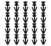 Zilimontt Lot de 20 clips d'étanchéité de seuil de porte pour MK2 MK3 MK4, clips de fixation en plastique noir compatibles avec les moulures et garnitures extérieures