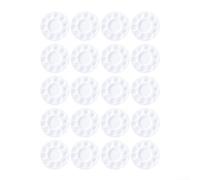 Zilimontt Lot de 20 palettes de peinture en plastique blanc, 10 plateaux de mélange ronds de 17 cm de diamètre pour enfants et artistes, pour les activités en classe et l'art de plein air