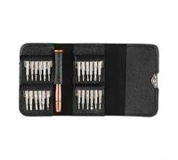 Zilimontt Lot de 24 embouts pour tournevis Torx Star Hex T2 Triangle Y Cross Flat en alliage aéronautique pour tournevis 25 en 1