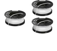 Zilimontt Lot de 3 bobines et fil de débroussailleuse A6481 AF-100-3ZP avec corde en nylon de 0,65 mm compatible avec les débroussailleuses GH900, GH912, NST2018, LST220, ST6600 et plus encore