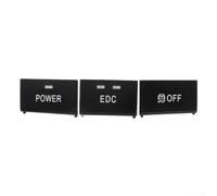 Zilimontt Lot de 3 capuchons de bouton d'interrupteur de console centrale 61317841136 pour BMW E90, E92, E93, M3 2005-2012, commutateur de console centrale de voiture