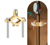 Zilimontt Lot de 3 colliers de serrage en alliage de cuivre pour une fixation sûre sur les tuyaux d'eau et les conduits en acier, taille de tuyau de 1,27 cm à 2,5 cm, gamme de fils #10 à #2, lot de 3