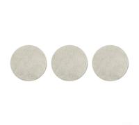 Zilimontt Lot de 3 couvertures de sécurité en fibre de silicate de calcium, magnésium, haute température 1206 °C, éponge pour brûleurs de bioéthanol ou de gel, rond blanc 8,6 x (3 pièces)