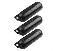 Zilimontt Lot de 3 housses de protection étanches IP44 pour rallonge de câble électrique, boîtier ABS résistant aux intempéries pour les vacances, joint de sécurité (noir)