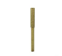 Zilimontt Lot de 3 limes cylindriques avec revêtement pour tronçonneuse 4 mm/4,8 mm/5,5 mm pour polissage et sculpture du métal avec poignée de 3 mm (doré)