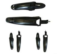 Zilimontt Lot de 3 paires de garde-boue avant et arrière pour vélo de montagne de 20 à 55,9 cm, garde-boue en plastique PP, 40 mm de large, pour une installation facile, protection contre les