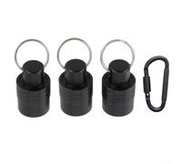 Zilimontt Lot de 3 porte-embouts de tournevis à tige SDS avec barre d'extension et porte-clés pour le rangement de forets, accessoire d'outil en alliage d'aluminium compatible avec embouts de 6,35 mm