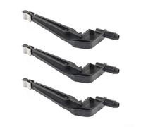 Zilimontt Lot de 3 tubes de recharge de toilettes et pince de rechange compatibles avec les vannes de remplissage Fluidmaster 100/200/200A/400 A - Construction en plastique caoutchouc durable pour la