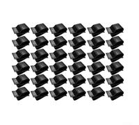 Zilimontt Lot de 30 colliers de serrage photovoltaïques pour la gestion des fils de panneau solaire, clips en plastique noir pour câbles de 6,0 à 6,5 mm, conception barbelée sécurisée pour bateau,
