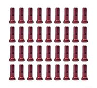 Zilimontt Lot de 36 de rayon en alliage d'aluminium, longueur de 14 mm pour rayons de roue de vélo de route de 14 g (2 mm), de rechange légers et haute tension pour roue (rouge)