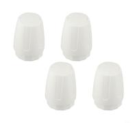 Zilimontt Lot de 4 accessoires pour interrupteur de volant de chauffage au sol, avec poignée blanche, filetage M30 x 1,5, pour contrôle automatique du radiateur (long)
