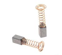 Zilimontt Lot de 4 balais de carbone pour l'entretien du moteur électrique, compatible avec meuleuse rotative D3000, construction durable en carbone et métal, comprend des ressorts et