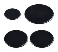 Zilimontt Lot de 4 capuchons de brûleur de rechange pour table de cuisson à gaz SABAF en fer, construction en aluminium, avec accessoires de cuisson de 55 mm, 75 mm, 100 mm de diamètre (plat)