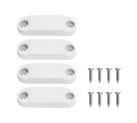 Zilimontt Lot de 4 loquets de porte de bagages de véhicule récréatif pour garder la porte ouverte, loquet de porte de rangement pour camping-cars, remorques de voyage et remorques à 5e roue, blanc et