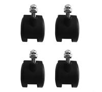 Zilimontt Lot de 4 roulettes de rechange directionnelles en plastique pour chauffage au mazout électrique avec filetage de 8 mm pour appareils compatibles et Pioneer Electric, 40 x 30 mm (sans frein)