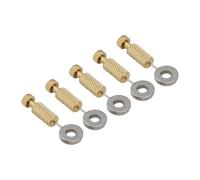 Zilimontt Lot de 5 aiguilles à badigeonner faites à la main pour le positionnement du cuir, goupilles de verrouillage à bord fixe pour couture et alignement, outils à main en métal pour la couture et
