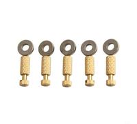 Zilimontt Lot de 5 aiguilles à badigeonner faites à la main pour le positionnement du cuir, goupilles de verrouillage à bord fixe pour couture et alignement, outils à main en métal pour la couture et