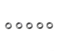 Zilimontt Lot de 5 anneaux de guidage de canne à pêche en céramique durables, résistants à l'usure et à la chaleur pour la pêche en plein air, assortiment de 5 (6#)