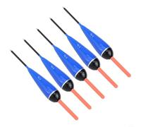 Zilimontt Lot de 5 flotteurs de pêche légers en bois de balsa réglables pour la pêche en eau douce, options de flottabilité 2 g/3 g/4 g/5 g, bleu, 13 à 14,5 cm de longueur (5 g)