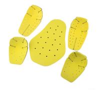 Zilimontt Lot de 5 protections corporelles en EVA pour protection des épaules, des coudes et du dos - Coussinets absorbants légers compatibles avec les vestes d'équitation et les jeans, idéal