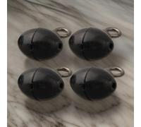 Zilimontt Lot de 50 poulies de pêche pivotantes en plastique et cuivre pour pêche à la carpe de mer - 8 x 5 mm - Pour bas de ligne coulissants, bas de ligne en zig, installation de flotteurs de