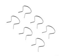 Zilimontt Lot de 6 clips de fixation pour poignée de porte en fer à cheval pour Pontiac - Garniture de rechange directe en plaqué zinc pour intérieur de voiture avant gauche et droite