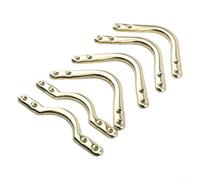 Zilimontt Lot de 6 protections d'angle en fer pour table de billard - 10,2 cm - En acier doré - Pour décoration de poche de table de billard - Intérieur (10,2 cm)