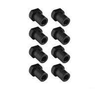 Zilimontt Lot de 8 bancs de travail du bois en alliage d'aluminium anodisé 19 mm pour positionnement avec chiens de 20 mm, compatible avec tables de défonceuse (20 mm, noir)