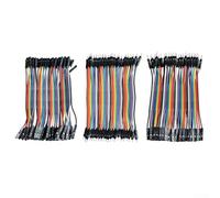 Zilimontt Lot de câbles à 40 broches, 20 cm mâle vers mâle, mâle vers femelle, femelle vers femelle, câbles flexibles multicolores pour platine d'expérimentation Arduino, Raspberry Pi (F à F)