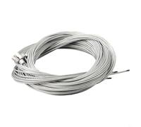 Zilimontt Lot de câbles intérieurs pour dérailleur de vitesse de vélo - 2,1 m - En acier inoxydable - Pour un réglage fluide de la vitesse - Câbles plaqués zinc solides et lisses compatibles