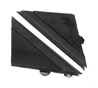 Zilimontt Lot de coques de rétroviseur triangulaire gauche et droite pour 500 2012-2019 Noir brillant compatible avec 1SH17KX7AA 1SH16KX7AA, bordure noire brillante