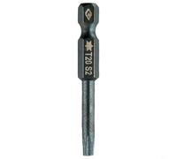 Zilimontt Lot d'embouts de tournevis magnétiques Torx pour T5 à T40 avec tige hexagonale de 10,2 cm, embout de tournevis professionnel en alliage d'acier bleu de 50 mm pour outils électriques et