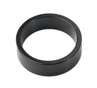 Zilimontt Lot d'entretoises de casque de vélo, 4 tailles 5 mm, 10 mm, 15 mm, 20 mm, rondelles de fourche en alliage d'aluminium, léger et durable, pour montagne et route de 28,6 mm (noir)
