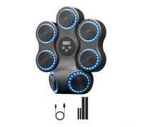 Zilimontt Machine de boxe musicale pour adultes avec haut-parleur, écran LED et compteur de coups de poing intelligent, cible interactive à fixation murale (modèle de base)