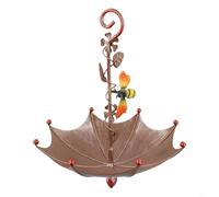 Zilimontt Mangeoire à oiseaux à suspendre style papillon avec un design vibrant pour l'attraction de la faune dans le jardin, fabriquée en métal durable avec une grande capacité et plusieurs options
