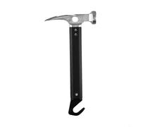 Zilimontt Marteau de tente multifonction avec extracteur de clous et décapsuleur, design à double tête, poignée ergonomique antidérapante, alliage d'aluminium durable et