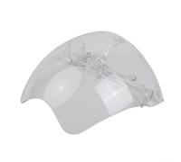 Zilimontt Masque facial de cyclisme avec lentille anti-buée double face, coupe-vent pour équitation, randonnée, ski, pêche, conduite, voyage (transparent)
